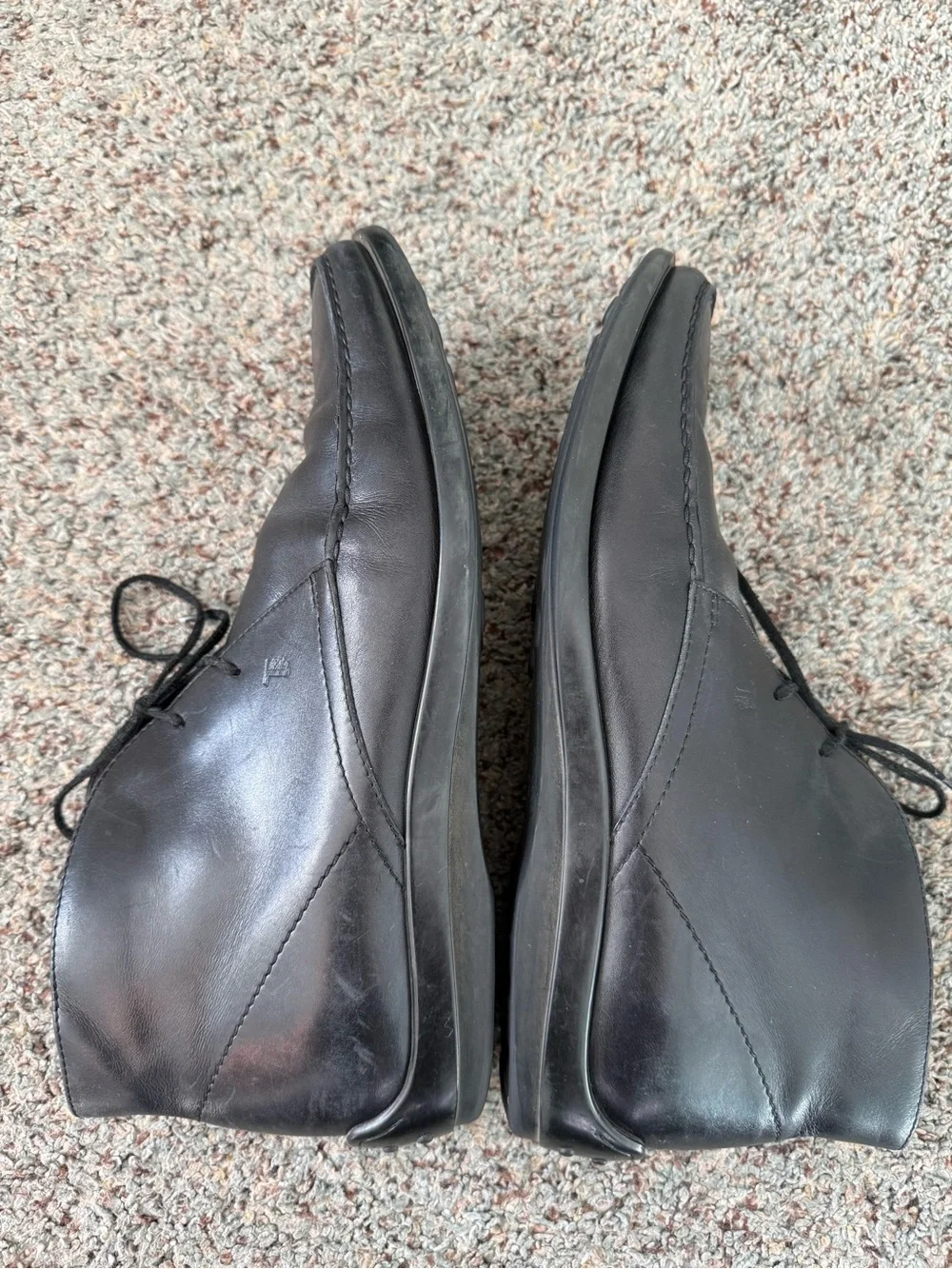 Tods Black Leather Chukka Boots size 8